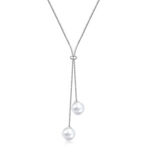 Adjustable Lariat Pearl Necklace NWT
